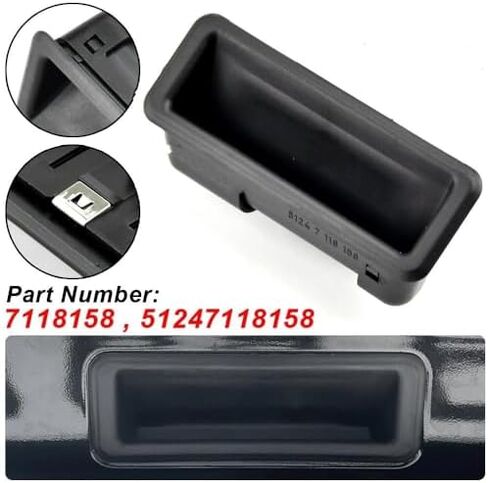 قفل التمهيد 7118158 غطاء صندوق السيارة زر فتحة الباب الخلفي مقبض صندوق السيارة لـ Mw 1 3 5 X6 X5 X1 E60 E90 E91 E92 E93 E70 E71 قفل الباب الخلفي in Saudi Arabia