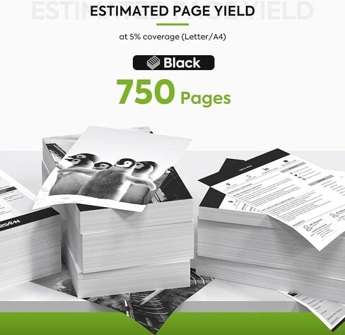 خرطوشة حبر 63XL بديلة لحبر HP 63 HP63 HP63XL متوافقة مع HP Officejet 4650 5258 5200 3830 5255 4655 4652 5252 Deskjet 3630 3634 1112 Envy 4510 4520 طابعة 2-Pack باللون الأسود in Kuwait