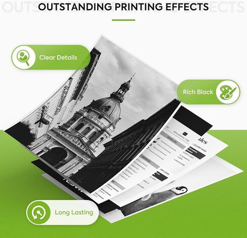 خرطوشة حبر 63XL بديلة لحبر HP 63 HP63 HP63XL متوافقة مع HP Officejet 4650 5258 5200 3830 5255 4655 4652 5252 Deskjet 3630 3634 1112 Envy 4510 4520 طابعة 2-Pack باللون الأسود in Kuwait