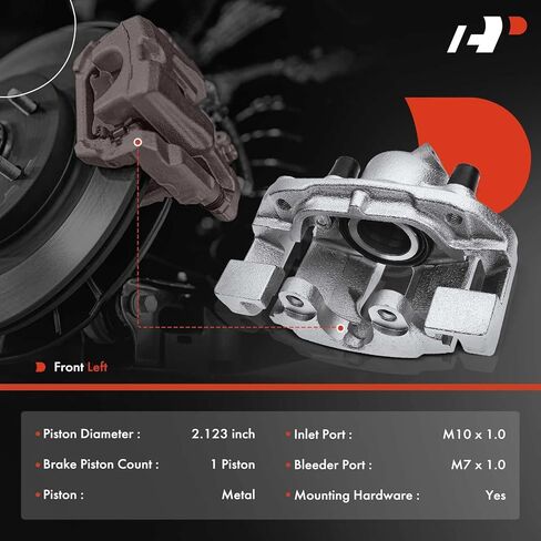 A-Premium Disc Brake Caliper Assembly with Bracket Compatible with Select BMW Models - 318i, 318is, 318ti, 320i, 323Ci, 323i, 323is, 323ti, 325i, 325is, 328i, 328is, Z3, Z4 - Front Left Driver Side in Saudi Arabia