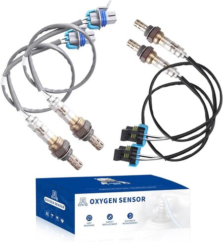 O2 Oxygen Sensor Upstream Downstream Compatible with Chevy Express Suburban Silverado 1500 2500 Tahoe, for GMC Envoy Savana Sierra Yukon XL, for Cadillac Escalade ESV 6.0L V8 Replace 234-4669 234-4407 in Saudi Arabia