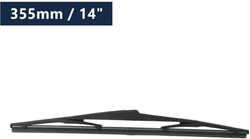 مجموعة ذراع شفرة ممسحة الزجاج الأمامي الخلفي 14 بوصة لتويوتا لسيينا 2001-2005 (أسود) (مطاط معدني بلاستيكي) RWWBAS31IFTS2 225-1192 in Kuwait
