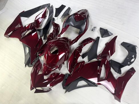 MC Candy Red Black Complete Full Fairing Fit for Kawasaki Ninja 500 2024 2025 2026 Injection Mold ABS Plastics New Bodywork 24 25 26 M65 in Saudi Arabia