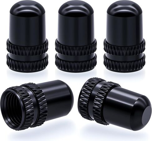 8PCS USA Type Tire Valve Stem Caps, Corrosion Resistant Leak-Proof, Universal Wheel Tyre Stem Covers for Cars, SUV, Trucks, Bikes, Motorcycles, Bicycles(Silver) in Saudi Arabia