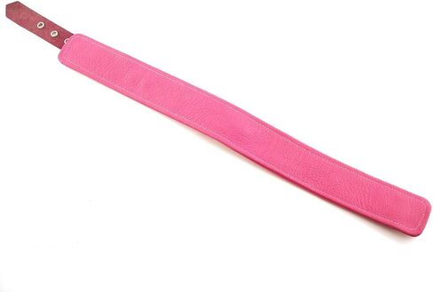 Pink Leather Collar Choker Size 13 ½ to 17 inches Sѐx Ṫọy Cöllḁr Bọndage Feṫish ḄḎṦṀ for Men Women in Kuwait