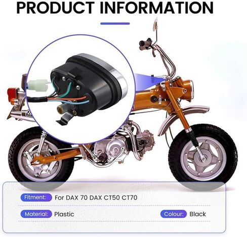 عداد المسافات للدراجات النارية الرقمي ملحقات الدراجات النارية قطعة واحدة 1 × عداد رقمي رائد الحافة للدراجات النارية عداد المسافات لـ DAX 70 CT50 CT70 in Kuwait