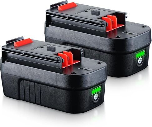 VANTTECH HPB18 2Pack 18V 4.0Ah Ni-Mh Replacement for Black and Decker Battery 18V Ni-Mh Compatible with HPB18-OPE 244760-00 FS18FL FSB18 A1718 Firestorm Cordless Power Tools. in Saudi Arabia