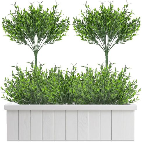 4PCS Small Fake Plants Decor Artificial Plants Indoor Artificial Greenery Stems Greenery for Centerpieces Wedding Decorations Home Decor Desk Plant for Dining Table Centerpiece Decor 13.3IN in Saudi Arabia