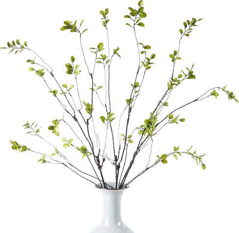 4 قطع من فروع اللبخ الاصطناعي سيقان الأوكالبتوس الصناعية، 47.2 بوصة نباتات خضراء وهمية لتزيين حشو المزهرية، فروع أوراق وهمية قطع مركزية للطاولة الداخلية ديكور حديقة المنزل، طازجة طوال العام in Kuwait