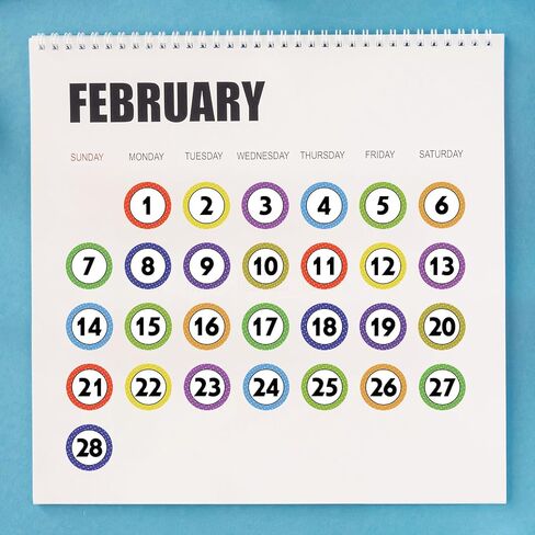 600 قطعة من ملصقات الأرقام مقاس 1 بوصة للفصل الدراسي 1-40، 15 ورقة مقاس 1 بوصة ملصقات أرقام منقطة ذاتية اللصق مقاومة للماء مناسبة لصناديق التخزين والخزائن وأرفف الكتب والمكاتب والكراسي in Kuwait