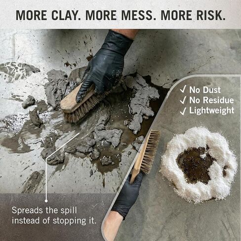 مسحوق ماص للتسربات الزيتية الجافة للتنظيف السائل | حبيبات الارضيات الجافة للخرسانة والكراجات | ممتص البترول والشحوم للانسكابات والقيء | ايكو امتصاص 1 كيس قدم مكعب in Kuwait