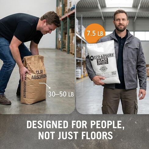 مسحوق ماص للتسربات الزيتية الجافة للتنظيف السائل | حبيبات الارضيات الجافة للخرسانة والكراجات | ممتص البترول والشحوم للانسكابات والقيء | ايكو امتصاص 1 كيس قدم مكعب in Kuwait
