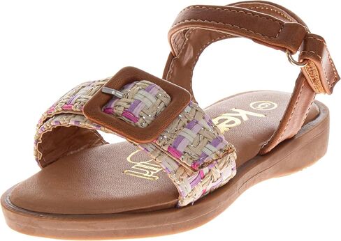 Josmo Girl's Toddler Open Toe Cute Bow Buckle Strap Summer Dress Fashion Sandals in Saudi Arabia