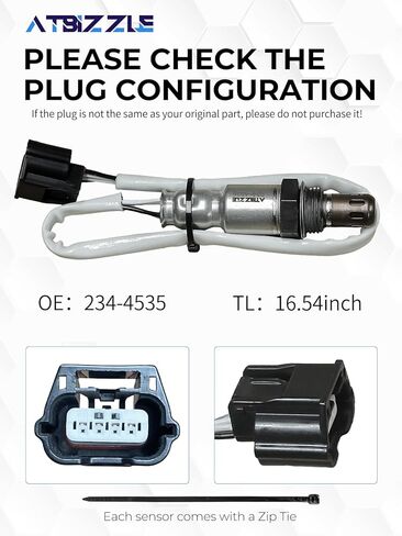 O2 Oxygen Sensor 234-4535 Downstream Fit for Nissan Juke 370Z Altima Quest Pathfinder Murano, Infiniti JX35 Q40 Q50 Q60 Q70 Q70L QX50 QX60 QX70, 2013 2014 2015 2016 2017 2018 2019 2020,1PCS in Kuwait