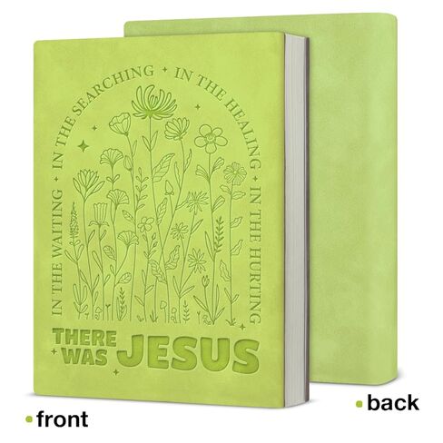 Christian Floral Notebook for Women Bible Verse There Was Jesus Journal Religious Christian Gifts for Coworker Friend-Green in Saudi Arabia