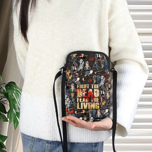 WZMPA Rick Grimes Crossbody Bag Daryl Dixon & Negan Fans Gift Zombie TV series Shoulder Bag Carl & Michonne Fans Gift in Saudi Arabia