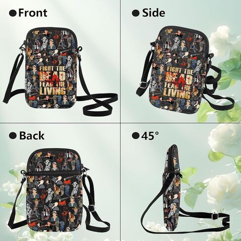 WZMPA Rick Grimes Crossbody Bag Daryl Dixon & Negan Fans Gift Zombie TV series Shoulder Bag Carl & Michonne Fans Gift in Saudi Arabia