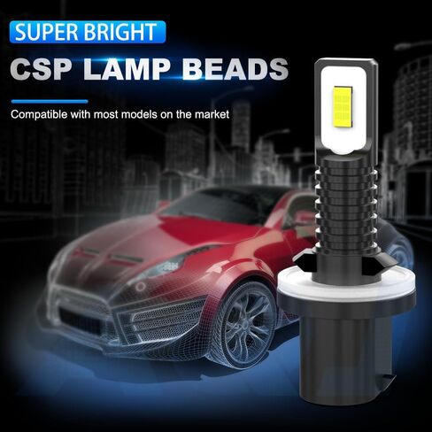 For Deere Gator XUV 625i, XUV 825i, 825M; 899 880 LED Lights Bulbs, 6000K Xenon White 880 Lamp Replacement for Cars, Trucks,Plug and Play Fog Lamps Replacement Bulbs for Cars, Pack of 2 in Kuwait