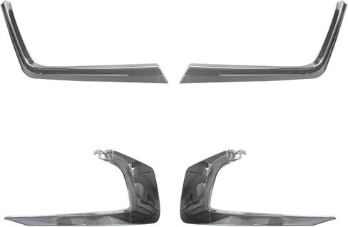 Outlander Front Bumper Cover Grille Kit Compatible with 2016 2017 2018 2019 Mi-tsubishi Outlander Sport ES/SE/SEL/GT/LE with Fog Lights in Kuwait