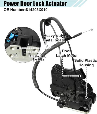 ACROPIX Rear Right Power Door Lock Latch Actuator Motor Fit for Hyundai Elantra 2011-2016 No.814203X010 - Pack of 1 in Saudi Arabia
