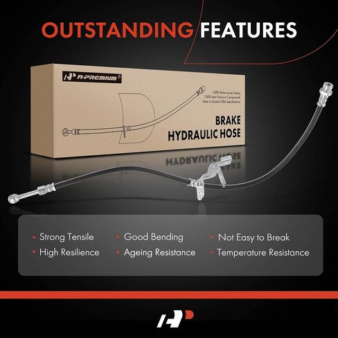 A-Premium Front Driver Brake Hydraulic Hose Compatible with Select Kia Models - Sedona 2015 2016 2017 2018 - Replace# 58731A9000 in Saudi Arabia