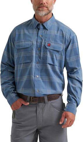 Wrangler Men's Long Sleeve Technical All Season Shirt in Saudi Arabia