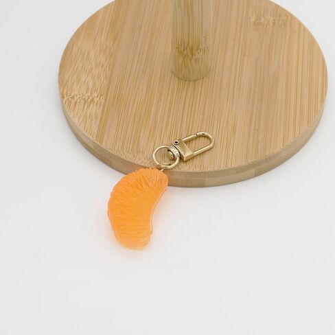 Fruit Orange Keychain Charm Orange Petal Meat Key Chain Ring Pendant Keyring Gifts for Men Women Purse Bags in Saudi Arabia