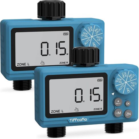 Sprinkler Timer Outdoor, Digital Pogrammable Water Timer for Garden Hose, Irrigrtion Timer with Rain Delay and Manual Mode in Saudi Arabia