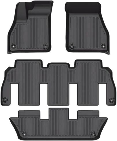 for Lucid Gravity 2025-2026 Models - Custom Car Mats - Maximum Coverage, All Weather, Laser Measured - This Full Set Includes 1st, 2nd and 3rd Rows in Saudi Arabia