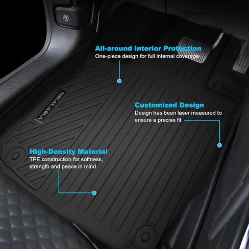 Floor Mats for Mazda CX-5 2017 2018 2019 2020 2021 2022 2023 2024 2025 All Weather Backrest Mat Trunk Mat Protection TPE Rubber Full Set Automotive Floor Mats Waterproof Non-Slip Mazda CX5 Accessories in Kuwait