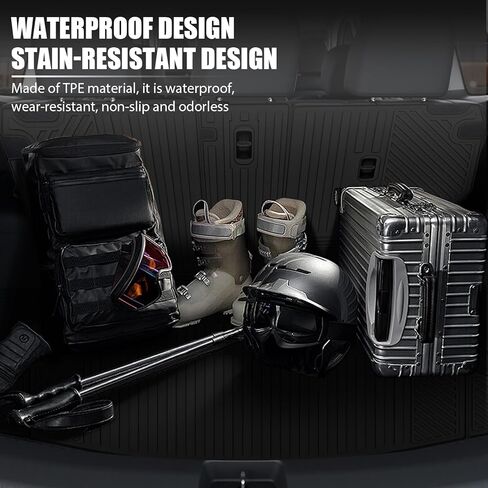 Floor Mats for Mazda CX-5 2017 2018 2019 2020 2021 2022 2023 2024 2025 All Weather Backrest Mat Trunk Mat Protection TPE Rubber Full Set Automotive Floor Mats Waterproof Non-Slip Mazda CX5 Accessories in Kuwait