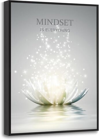 YTAPIFS Lotus Flower Wall Art Spiritual Meditation Poster Wall Decor Mindset Motivational Quotes Picture Modern Zen Prints Artwork for Office 12 x 16 in Unframe in Saudi Arabia