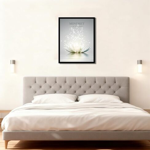 YTAPIFS Lotus Flower Wall Art Spiritual Meditation Poster Wall Decor Mindset Motivational Quotes Picture Modern Zen Prints Artwork for Office 12 x 16 in Unframe in Saudi Arabia