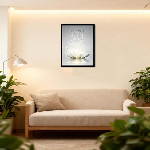 YTAPIFS Lotus Flower Wall Art Spiritual Meditation Poster Wall Decor Mindset Motivational Quotes Picture Modern Zen Prints Artwork for Office 12 x 16 in Unframe in Saudi Arabia