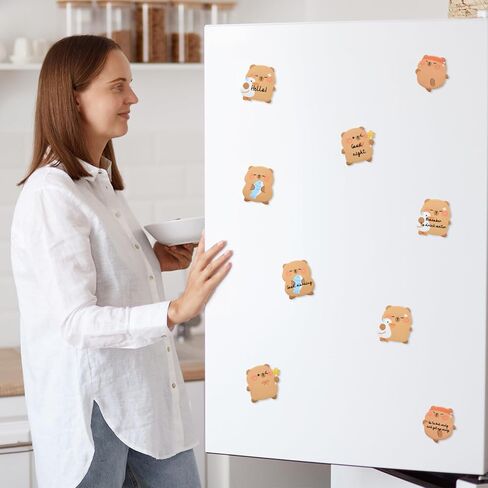 Capybara Shape Sticky Notes, Cute Cartoon Capybara Sticky Memo Pads Kawaii Small Self-Stick Memo Note Pad, 4 Packs 60 Sheets/Pack, Self-Stick Notepad for Office School Student Kids in Saudi Arabia