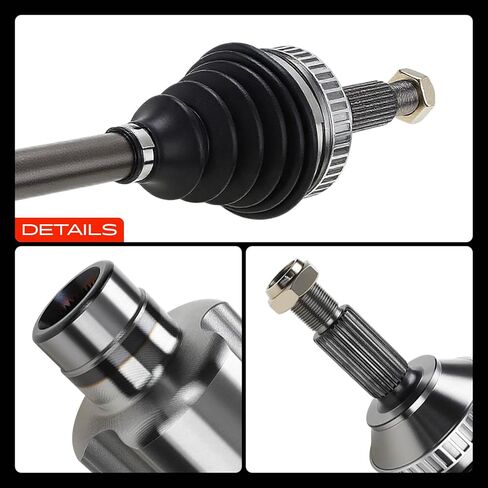 مجموعة عمود المحور A-Premium CV متوافقة مع موديلات Ford وMercury - Contour Mystique 1995-2000، Cougar 1999-2002، Mystique 1995-2000 V6 2.5L - جانب الراكب الأمامي الأيمن in Saudi Arabia
