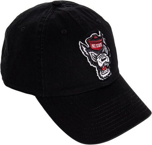 صبار الصحراء NC State جامعة ولاية كارولينا الشمالية قبعة بيسبول NCSU Wolfpack قبعات مطرزة ذات حواف قبعة قابلة للتعديل حزام قماش للبالغين (نمط A1) أسود in Saudi Arabia