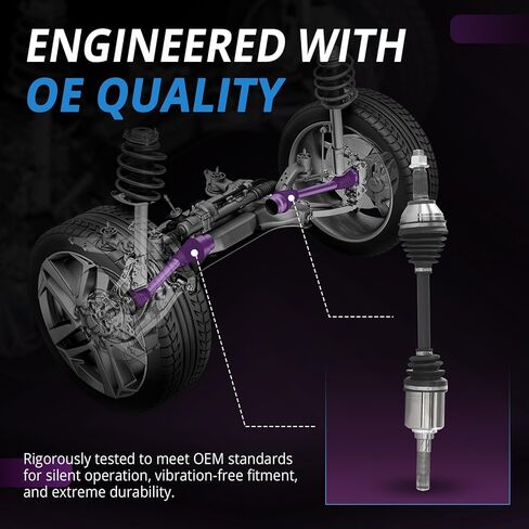 Front Driver or Passenger Side CV Axle Replacement for 2008 2009 2010 2011 2012 2013 Nissan Rogue, 2014 2015 Nissan Rogue Select, NI-8348 [AWD] in Saudi Arabia