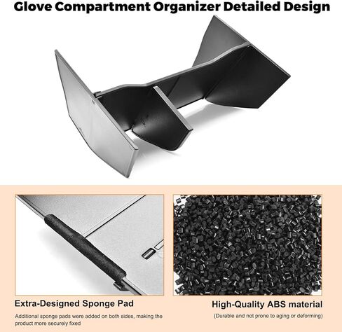 Car Glove Box Organizer Fit for Nissan Frontier 2022-2025 2026 (S/SV/Pro-X/Pro-4X/SL) Accessories - Multi-Compartment Storage Heavy Duty ABS Glove Box Storage Divider in Kuwait