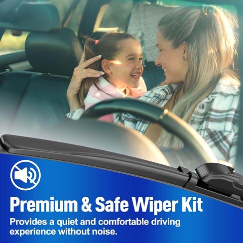 Rear Windshield Wiper for Hyundai Santa Fe 2024 2025, Streak-free OEM Back Wipers Blades, 14" Window Blade Replacement Assembly in Kuwait