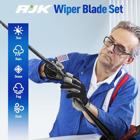 Rear Windshield Wiper for Hyundai Santa Fe 2024 2025, Streak-free OEM Back Wipers Blades, 14" Window Blade Replacement Assembly in Kuwait