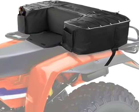 حقيبة شحن خلفية ATV للحامل لـ CF Moto CFORCE 800 XC 2019-2024، حزمة تخزين ذيل ناعمة مع مقصورات جانبية، حقيبة أدوات مناسبة عالمية لركوب ATV رباعية على الطرق الوعرة in Saudi Arabia