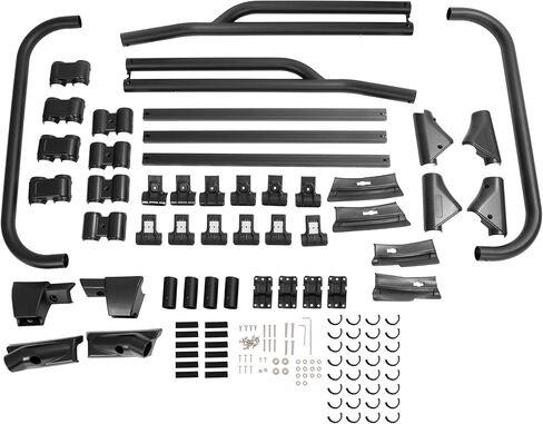 سلة حامل السقف HECASA متوافقة مع 2019-2024 Toyota RAV4 Extra Cross Bar Rail Rooftop Cargo Luggage Carrier in Saudi Arabia