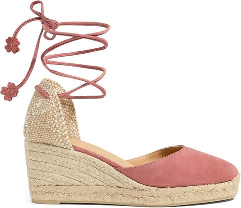 صندل CASTANER نسائي Carina 60mm Wedge Espadrille، Marsala، 6.5 in Kuwait