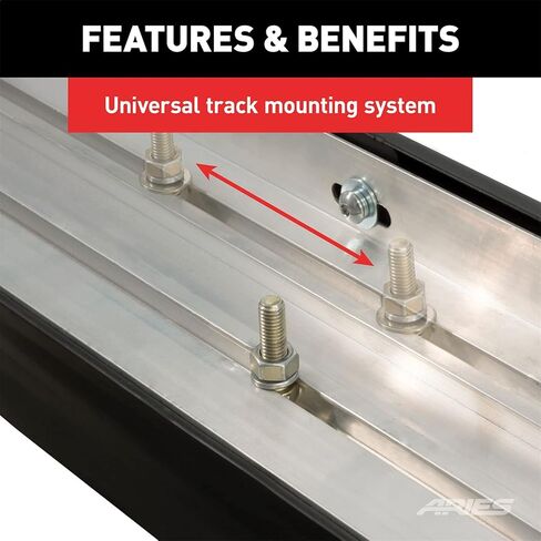 ARIES 2051970 AeroTread Running Boards 5 in. Carbide Black Powder Coat Aluminum Mounting Brackets Sold Separately AeroTread Running Boards in Saudi Arabia