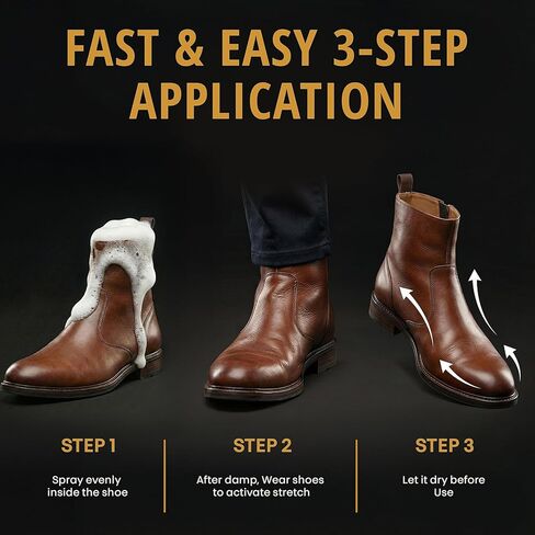 Eagle Shoe Stretch Spray 150mL Aerosol – Boot & Shoe Stretcher for Leather, Suede, Nubuck & Canvas – Loosens Tight Shoes, Break-In Spray for Heels, Boots & Sneakers in Saudi Arabia