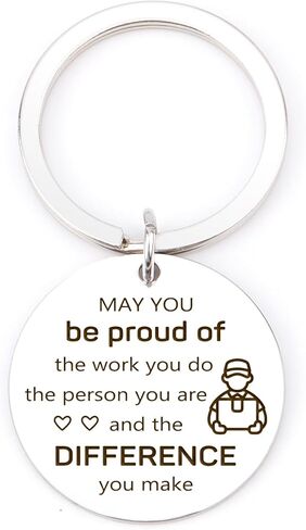 Delivery Driver Keychain Cool Driver Birthday Retirement Appreciation Christmas Retirement Gifts Keyring Inspirational Gift Cute Car Stuff Stocking Stuffers White Elephant Gift in Saudi Arabia