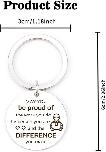 Delivery Driver Keychain Cool Driver Birthday Retirement Appreciation Christmas Retirement Gifts Keyring Inspirational Gift Cute Car Stuff Stocking Stuffers White Elephant Gift in Saudi Arabia