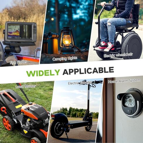 24V 7Ah Lithium LiFePO4 Battery with Upgraded 30A BMS, 24 Volt 25.6V 179.2Wh 2000+ Deep Cycle Rechargeable Lithium Iron Phosphate Battery for Ride On Toys, Power Wheels, Replaces LF8011 (F2 Terminals) in Kuwait