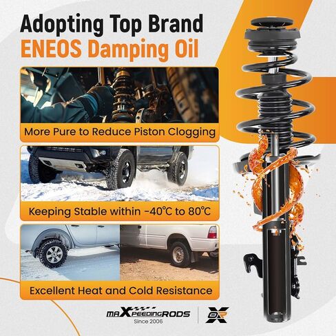 دعامة أمامية من maxpeedingrods لسيارة Chevy Camaro 2013-2015 LT LS 3.6L V6, 172913 172912 دعامة امتصاص الصدمات الكاملة مع مجموعة زنبركية ملفوفة 2 قطعة in Saudi Arabia